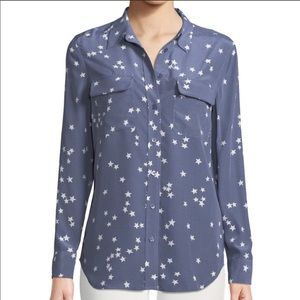Equipment Slim Signature Star Print Blouse